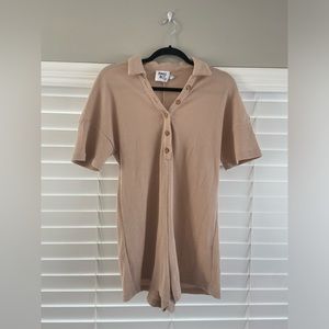 Princess Polly Waffleknit Collared Romper